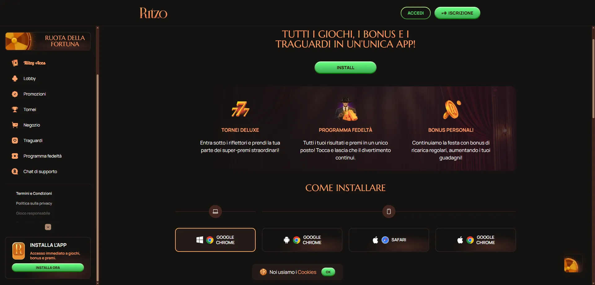 Metodi di pagamento sicuri su Ritzo Casino — depositi e prelievi